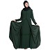 Multi layer abaya dress with frills- Dark Green Multi layer abaya dress with frills- Dark Green